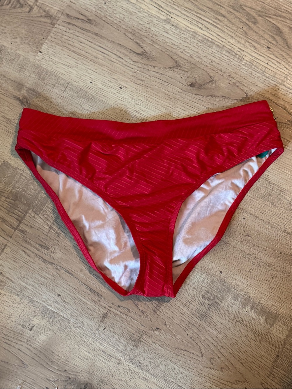 Mynah Red Textured Bikini Bottom XXL NWT - Picture 3 of 7